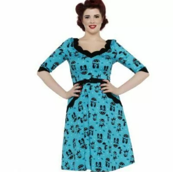 Voodoo Vixen Dresses & Skirts - Voodoo Vixen retro Kitty dress